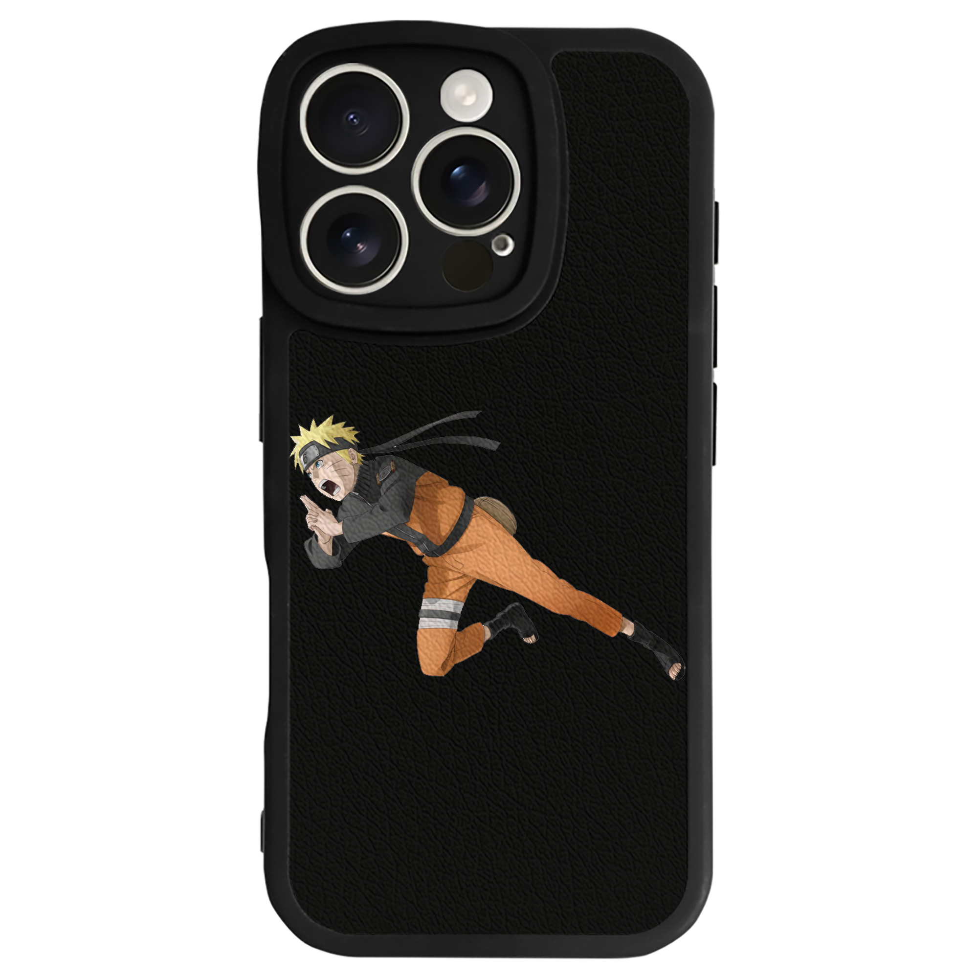 （画像用） NARUTO -ナルト- うずまき ナルト Uzumaki Naruto 【iPhone 16シリーズ対応】シリコンスマホケース（レザー調） 材質：シリコン